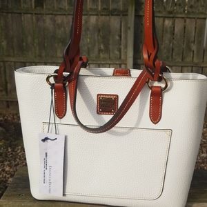 Dooney and Bourke SMALL tammy tote in white